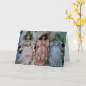 SCHÖNE DOLLS BIRTHDAY WISHES KARTE (Gelbe Blume)