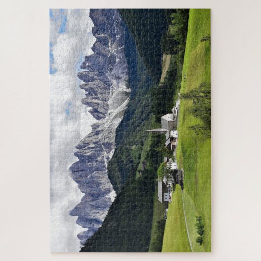 Schöne Dolomitenlandschaft Puzzle (Vertikal)