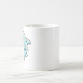 Schöne Dolphin mit Meeresblick Kaffeetasse (Mittel)