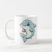 Schöne Dolphin mit Meeresblick Kaffeetasse (Links)
