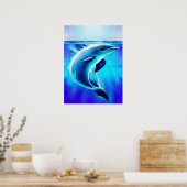 Schöne Dolphin Poster (Küche)