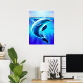 Schöne Dolphin Poster (Heimbüro)