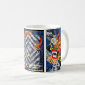 Schöne Drachen-Quilt-Tasse Kaffeetasse (VorderseiteRechts)