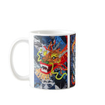 Schöne Drachen-Quilt-Tasse