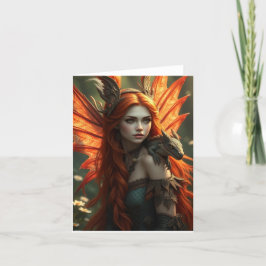 Schöne Drachenkarte Feiertagskarte