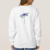 Schöne Dragonfly Abstrakte Kunst zu tragen Sweatshirt (Rückseite)