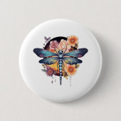Schöne Dragonfly Button (Vorderseite)