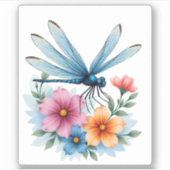 Schöne Dragonfly Kunst, Dichtung und Musik Aufkleber (Vorderseite)