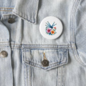 Schöne Dragonfly Kunst, Dichtung und Musik Button (Beispiel)