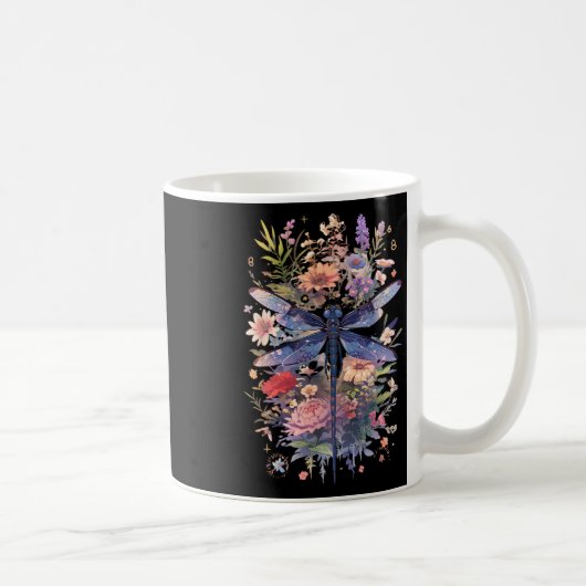 Schöne Dragonfly Kunst, Dichtung und Musik Kaffeetasse (Rechts)