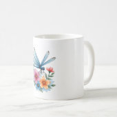 Schöne Dragonfly Kunst, Dichtung und Musik Kaffeetasse (VorderseiteRechts)