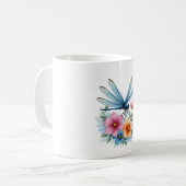 Schöne Dragonfly Kunst, Dichtung und Musik Kaffeetasse (Vorderseite Links)