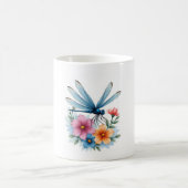 Schöne Dragonfly Kunst, Dichtung und Musik Kaffeetasse (Mittel)