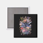 Schöne Dragonfly Kunst, Dichtung und Musik Magnet (Vorderseite/Rückseite)