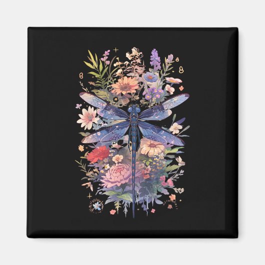 Schöne Dragonfly Kunst, Dichtung und Musik Magnet (Vorne)