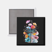 Schöne Dragonfly Kunst, Dichtung und Musik Magnet (Vorderseite/Rückseite)