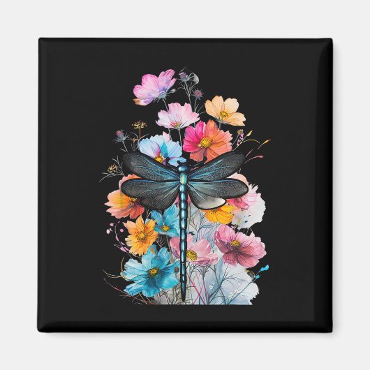 Schöne Dragonfly Kunst, Dichtung und Musik Magnet (Vorne)