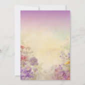 Schöne Dreamy Wildblumen Hochzeitsfeiern Save The Date (Rückseite)