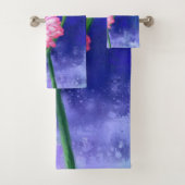Schöne Drei-Farben-Gerberas - Migned Art Gezeichne Badhandtuch Set (Insitu)