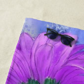Schöne Drei-Farben-Gerberas - Migned Art Gezeichne Strandtuch (Beispiel)
