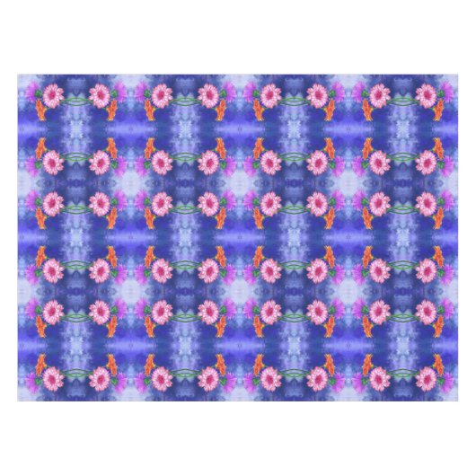 Schöne Drei-Farben-Gerberas-Tischmalerei Tischdecke (Vorderseite (Horizontal))