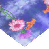 Schöne Drei-Farben-Gerberas-Tischmalerei Tischdecke (Schrägansicht)