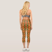 Schöne Drei Sonnenblumen - Migned Art Malerei Capri Leggings (Rückseite)