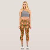 Schöne Drei Sonnenblumen - Migned Art Malerei Capri Leggings (Vorderseite)