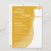 Schöne Dress Bridal Dusche Einladung