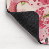 schöne Drossel auf einer Stargazerlilie Mousepad (Ecke)