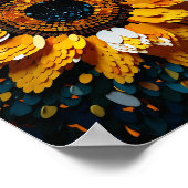 Schöne Dünen-Sonnenblume Poster (Ecke)