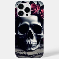 Schöne Dunkel- und Gotische Rose Skull