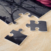 Schöne Dunkel- und Gotische Rose Skull Puzzle (Seite)