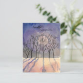 Schöne Dunkelheit Postkarte (Stehend Vorderseite)