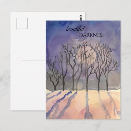 Schöne Dunkelheit Postkarte (Vorne/Hinten)