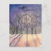 Schöne Dunkelheit Postkarte (Vorderseite)