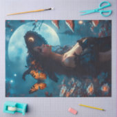 Schöne Dunkelhexe Seidenpapier (Basteln)