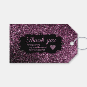 Schöne dunkle Glitzer Glitzern Geschenkmarken Geschenkanhänger
