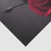 Schöne dunkle und gotische Rose Skull Sigil Seidenpapier (Ausschnitt)