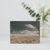 Schöne Dürrewüstenlandschaft Postkarte (Stehend Vorderseite)