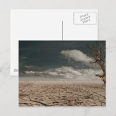 Schöne Dürrewüstenlandschaft Postkarte (Vorne/Hinten)