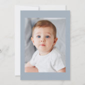 schöne dustige blühende Taufe Einladung (Rückseite)