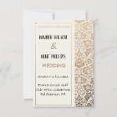 Schöne dustige Blumenhochzeit Einladung (Vorderseite)