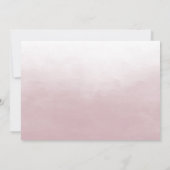 Schöne Dusty Rose Blush Pink Wedding Einladung (Rückseite)