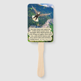 Schöne Eagle-Schrift Isaiah 40:31 Fächer