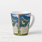 Schöne Eagle-Schrift Isaiah 40:31 Milchtasse (Rechte Ecke)
