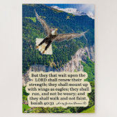 Schöne Eagle-Schrift Isaiah 40:31 Puzzle (Vertikal)