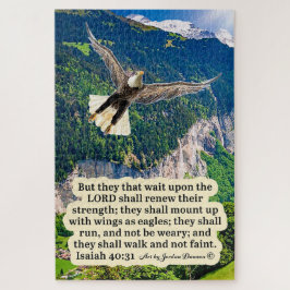 Schöne Eagle-Schrift Isaiah 40:31 Puzzle