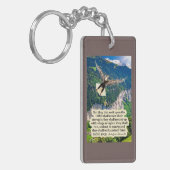 Schöne Eagle-Schrift Isaiah 40:31 Schlüsselanhänger (Vorderseite links)