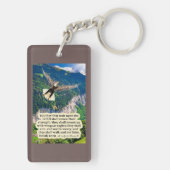 Schöne Eagle-Schrift Isaiah 40:31 Schlüsselanhänger (Rückseite)